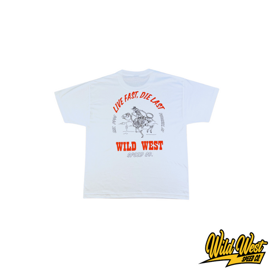 Live Fast, Die Last T-Shirt (White/Red)